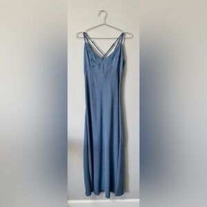 Forever 21 Strappy Slate Blue Dress